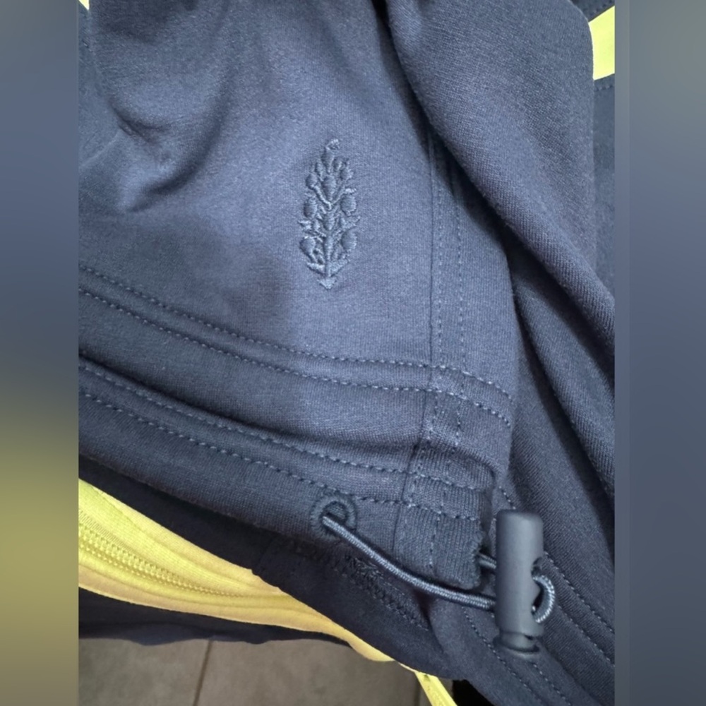 Free People Movement “Right On Track” Zip Up Jacket - Small - Navy Blue Combo - Picture 10 of 12